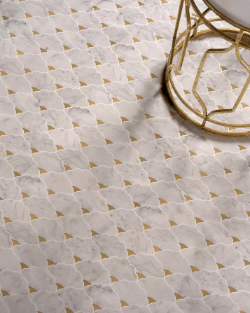 โมเสคหินอ่อน TIMELESS TILES รุ่น LUCKY CLOUD 23.7X29.8 ซม. สี CARRARA WHITE_7